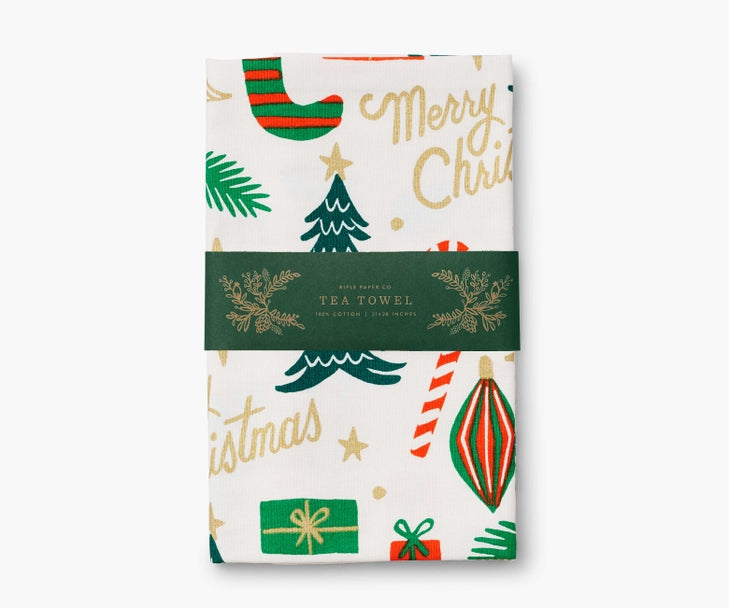Rifle Paper Co Tea Towel - Deck the Halls