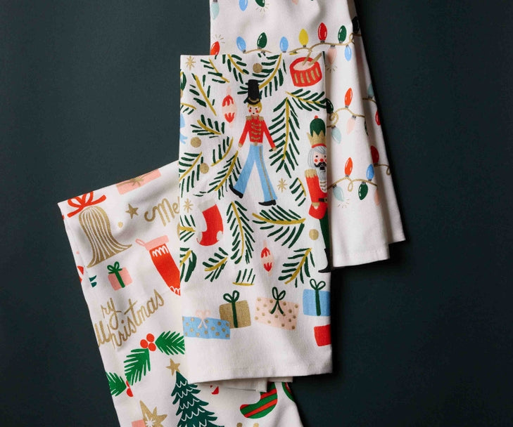 Rifle Paper Co Tea Towel - Deck the Halls