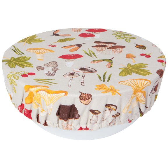 Bowl Cover Set of 2 - Field Mushrooms