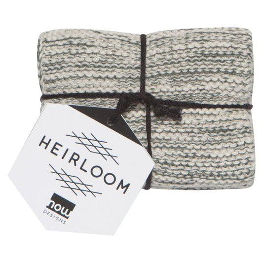 Heirloom Knit Dishcloths - Jade
