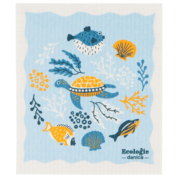 Swedish Dishcloth - Under the Sea Light
