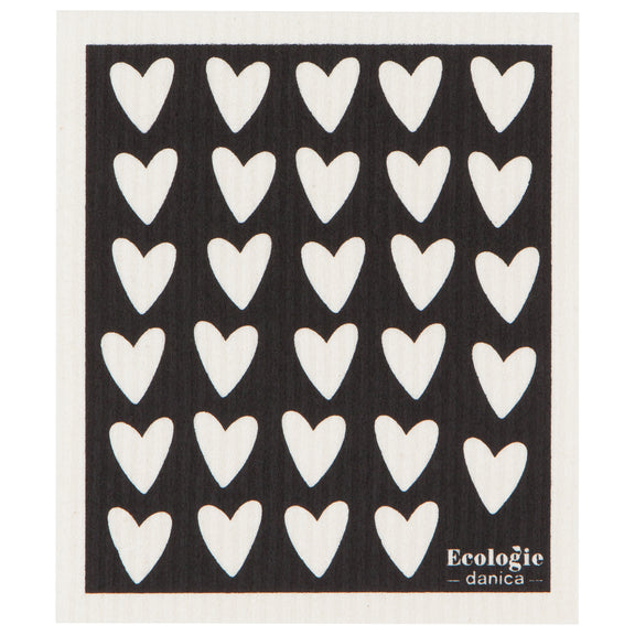 Swedish Dishcloth - Hearts