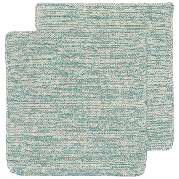 Heirloom Knit Dishcloths - Lagoon