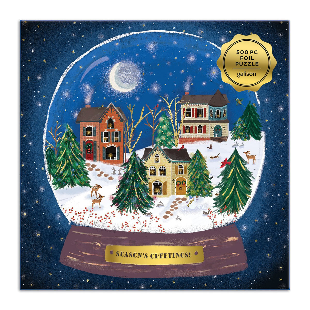 Winter Snow Globe Foil Jigsaw Puzzle