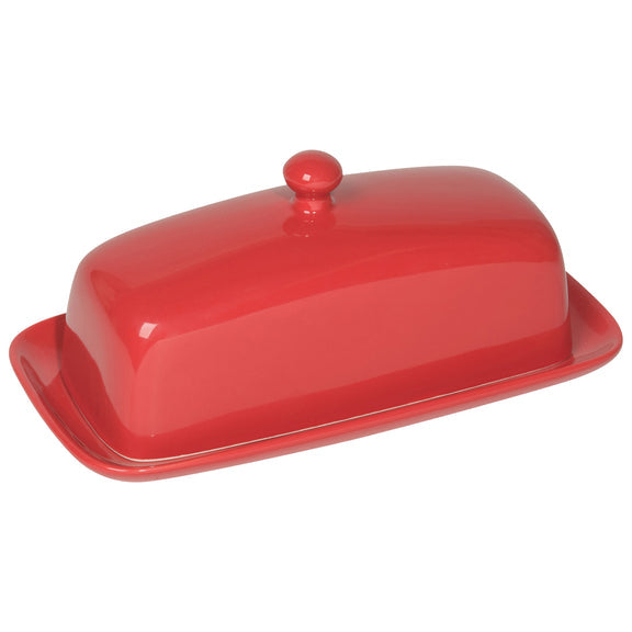 Rectangle Butter Dish - Red