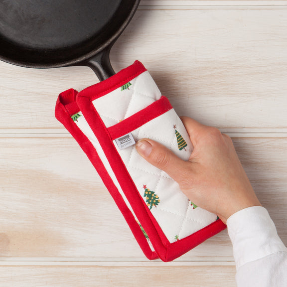 Pot Holder Oven Mitt Set - Merry And Bright