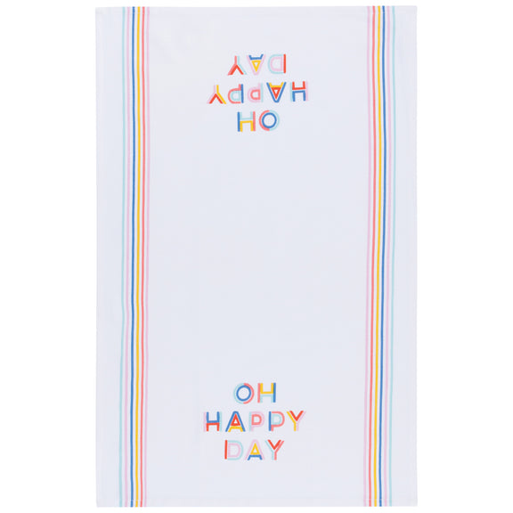 Oh Happy Day Tea Towel