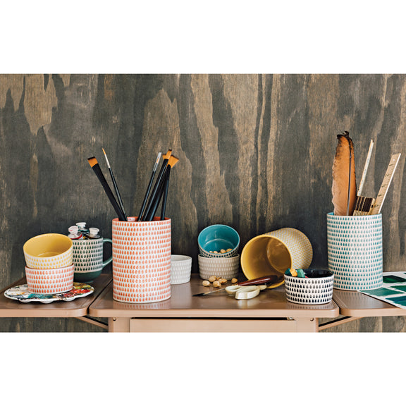 Cloudburst Utensil Crock - Clay