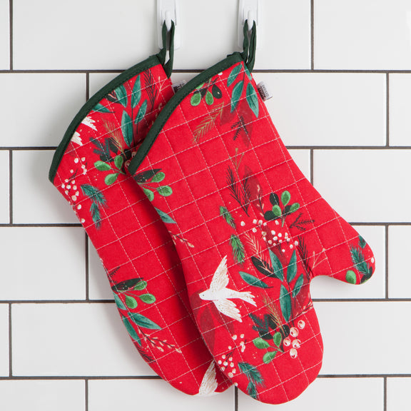 Pot Holder Oven Mitt Set - Winterbough