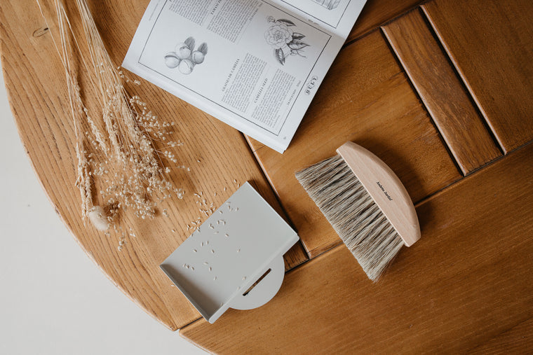 Mr. and Mrs. Clynk Table Brush & Dustpan Set
