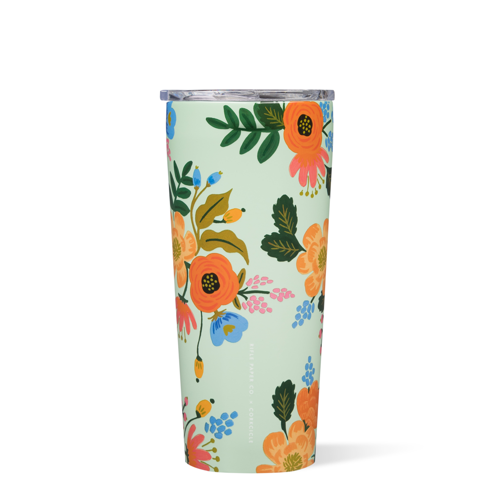 Corkcicle Rifle Paper Hot Cold Tumbler in Lively Floral - THE