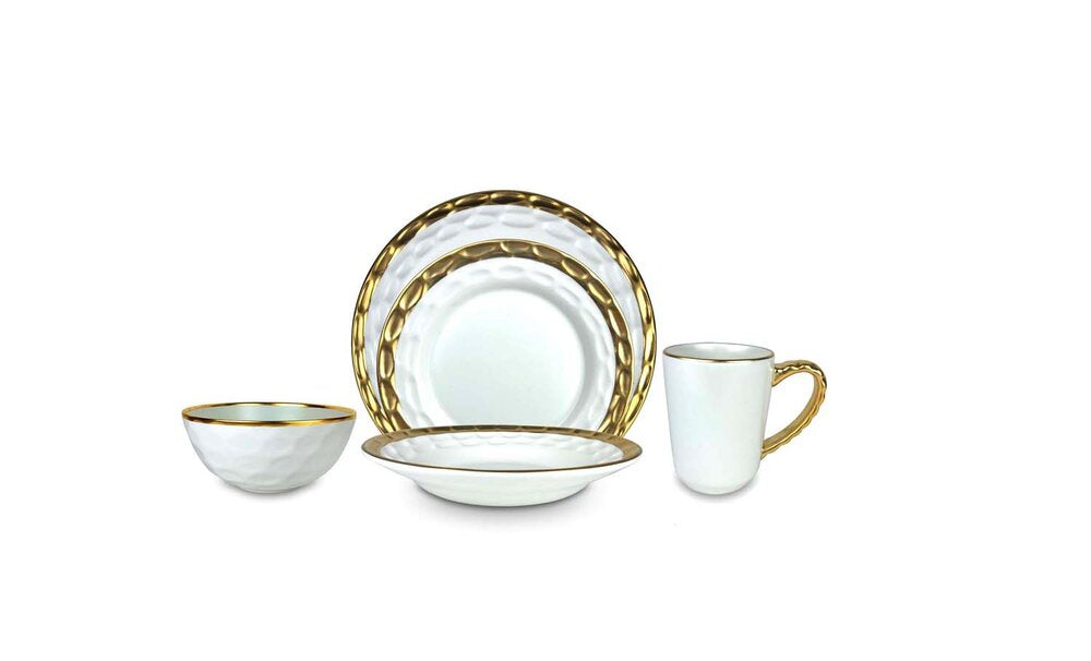 Truro Dinner Plate - Gold