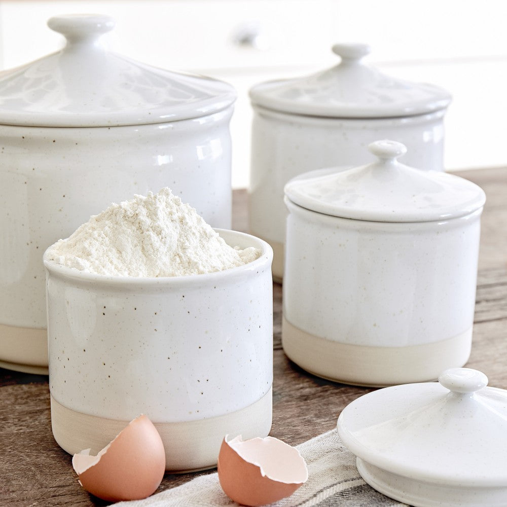 Fattoria Small Canister - White