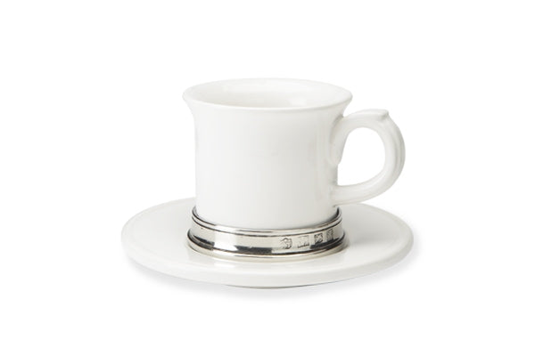 Match Pewter Convivio Espresso Cup & Saucer