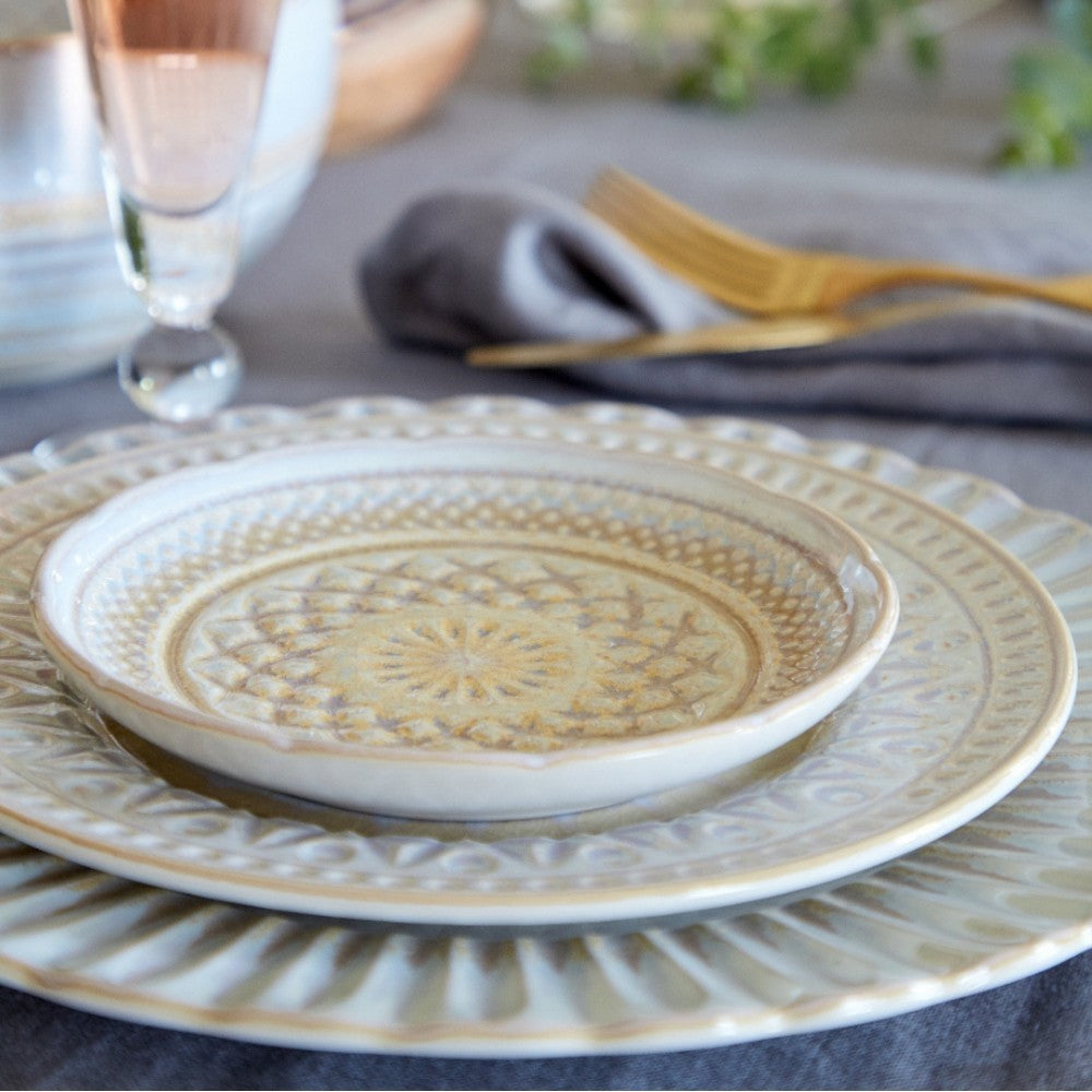 Cristal Bread Plate Set - Nacar