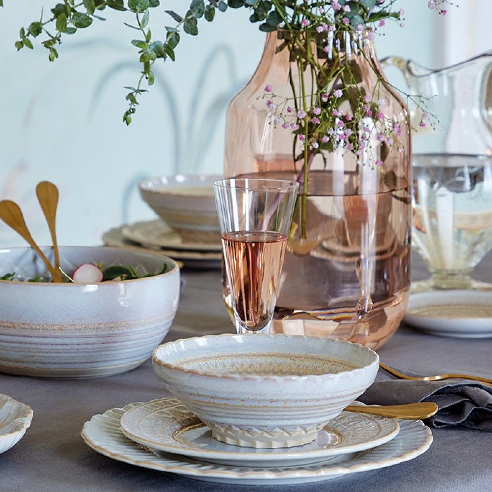 Cristal Pasta Bowl Set - Nacar