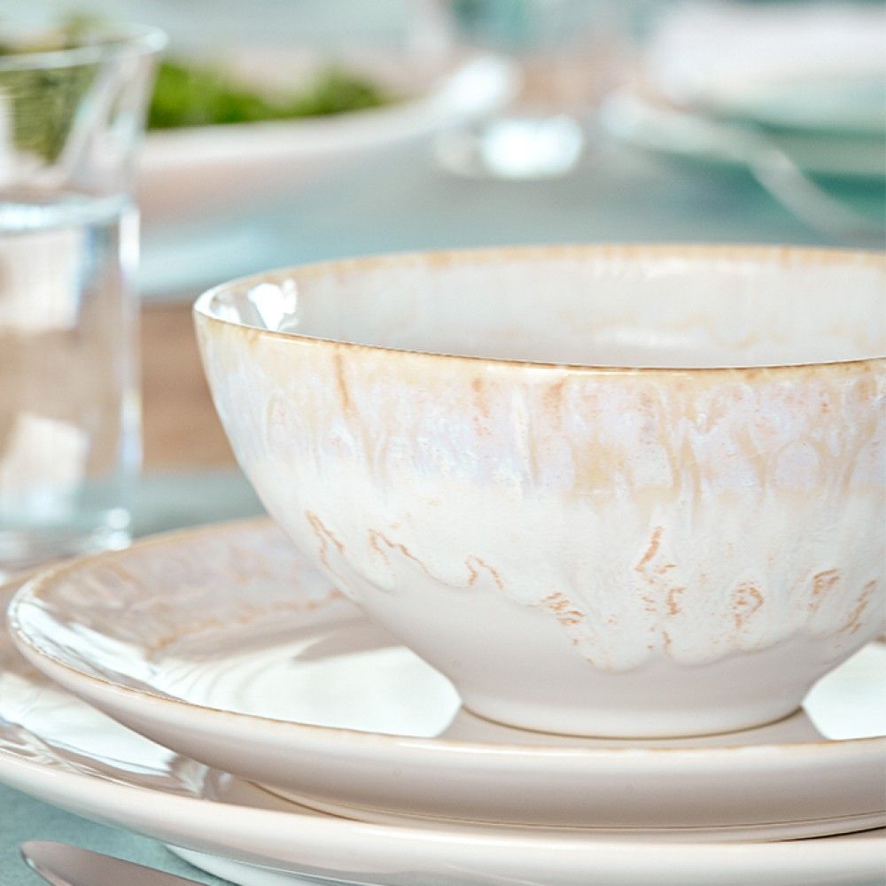 Taormina Salad Plate Set - White