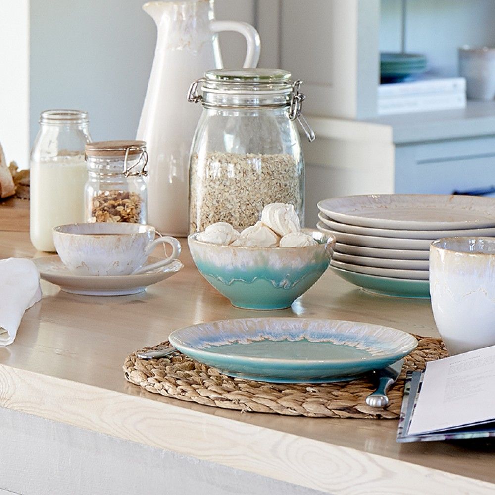 Taormina Salad Plate Set - Aqua