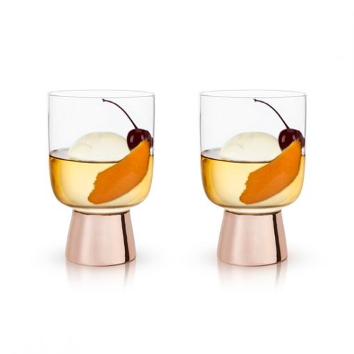 Raye Copper Footed Tumblers