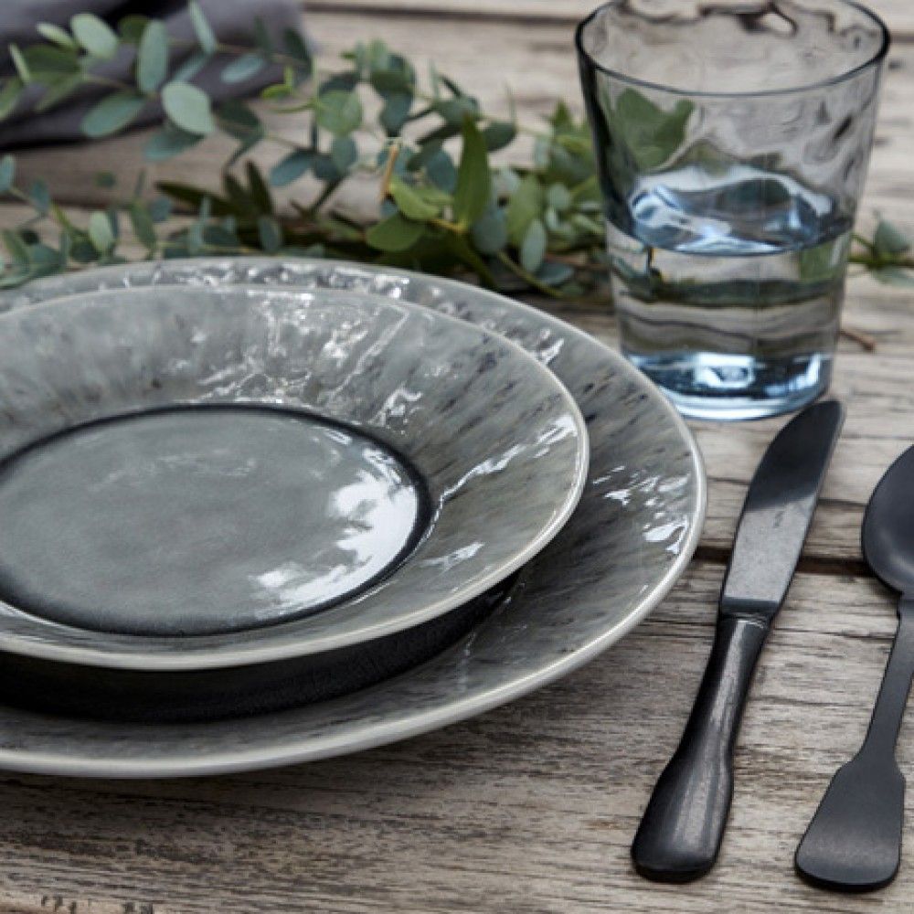 Madeira 5pc Place Setting - Grey