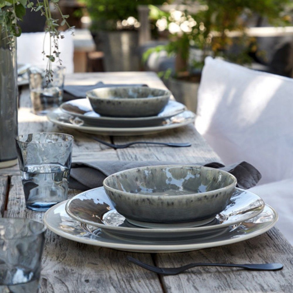 Madeira 5pc Place Setting - Grey