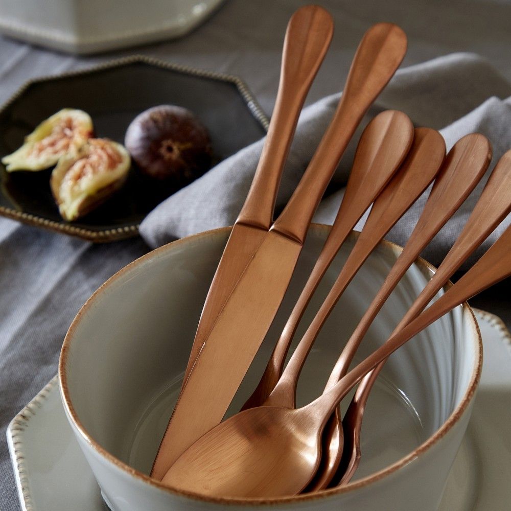 Nau Flatware 5pc Set - Brushed Copper