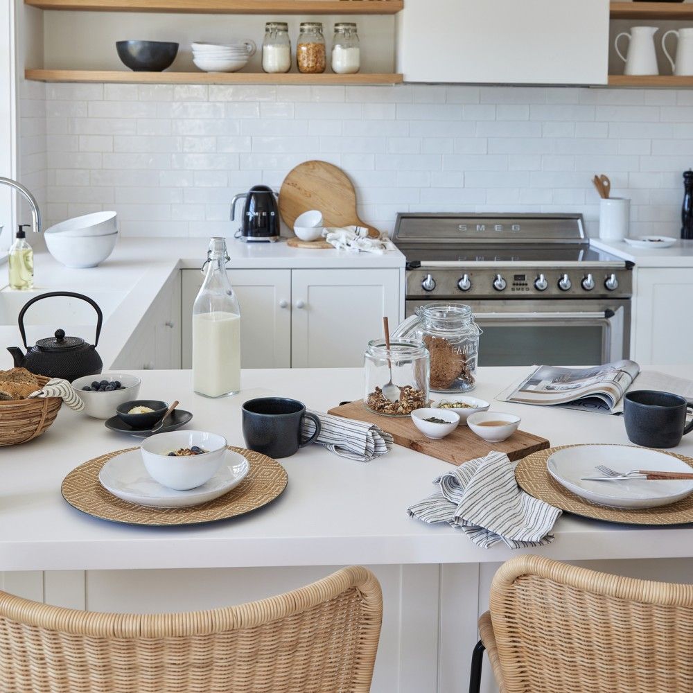 Livia Small Oval Bowl Set - White