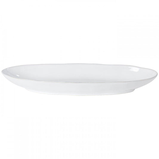 Livia Medium Oval Platter - White