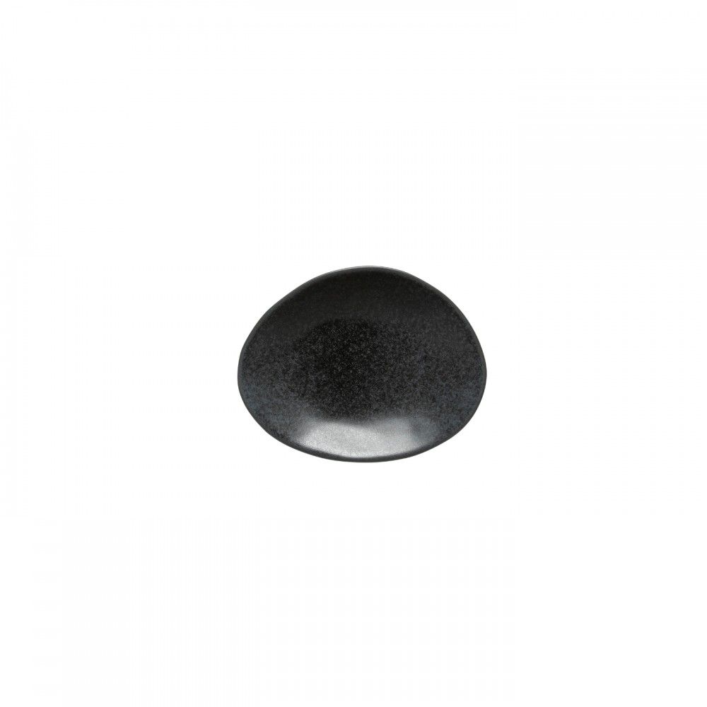 Livia Small Oval Plate Set - Matte Black