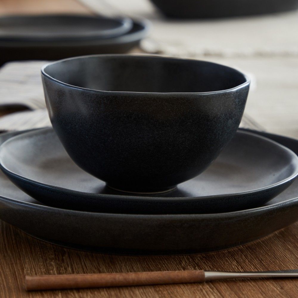 Livia Cereal Bowl Set - Matte Black