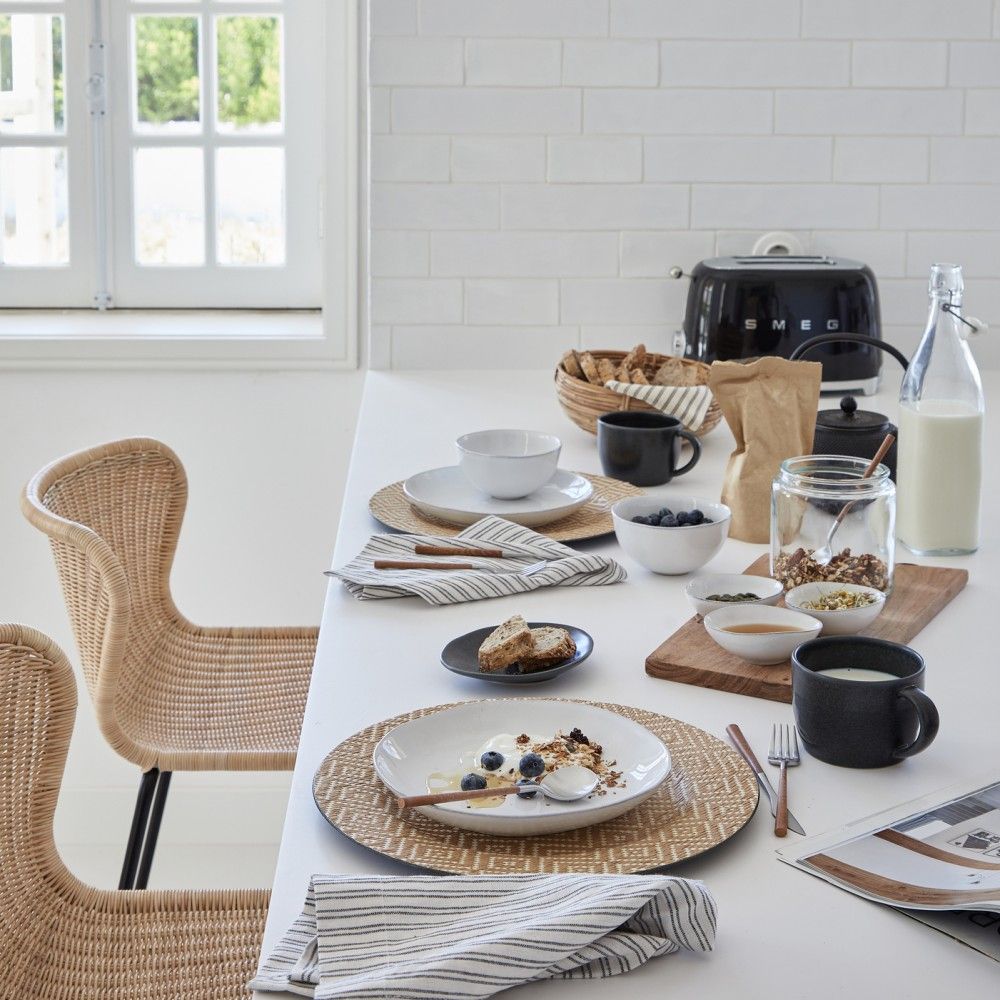 Livia 5pc Place Setting - Matte Black