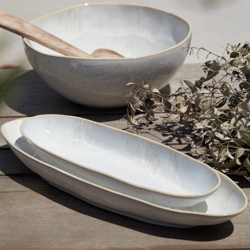 Eivissa Small Oval Platter - Sand Beige