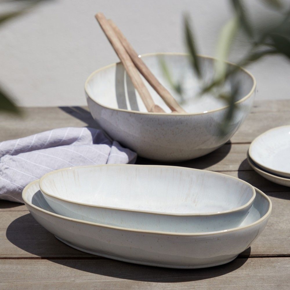 Eivissa Large Oval Baker - Sand Beige