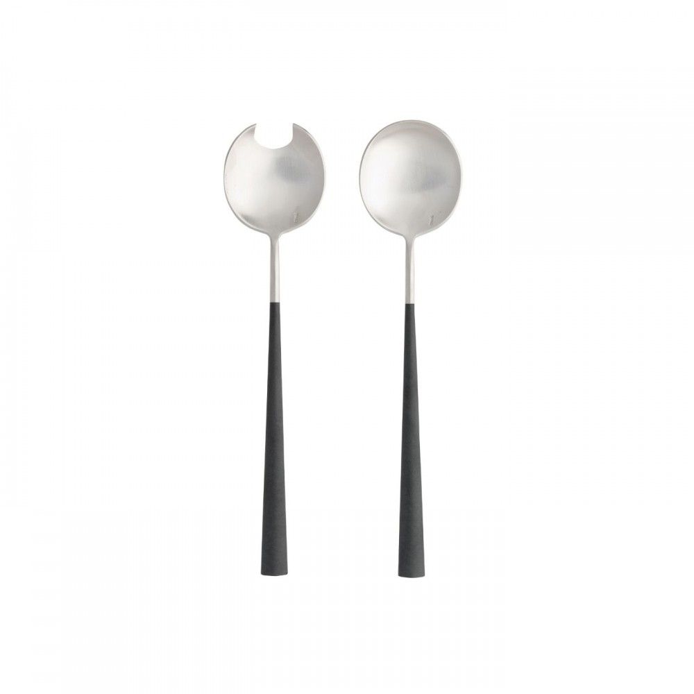 Mito Salad Serving Set - Black