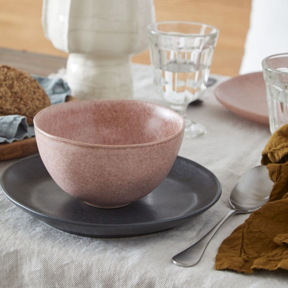 Livia Cereal Bowl Set - Mauve Rose