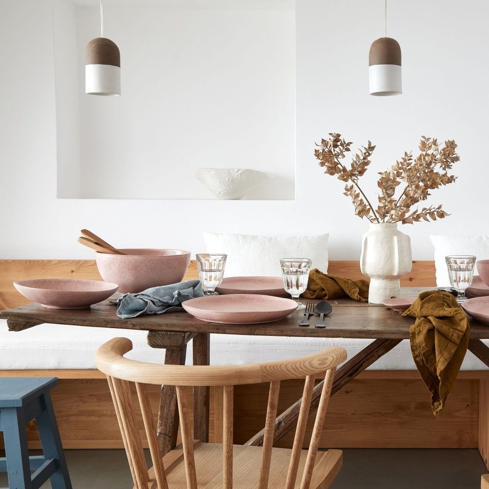 Livia Large Oval Platter - Mauve Rose