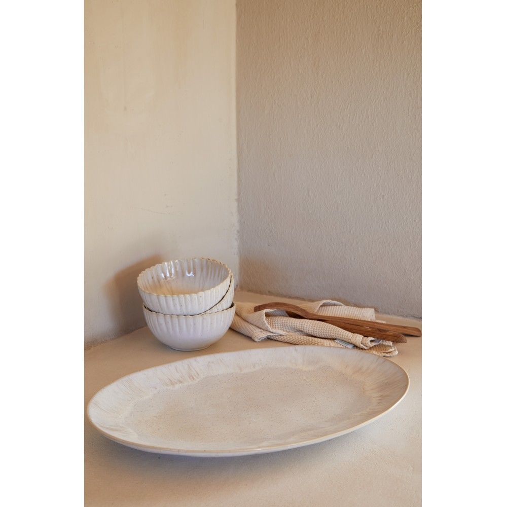 Eivissa Large Oval Platter - Sand Beige