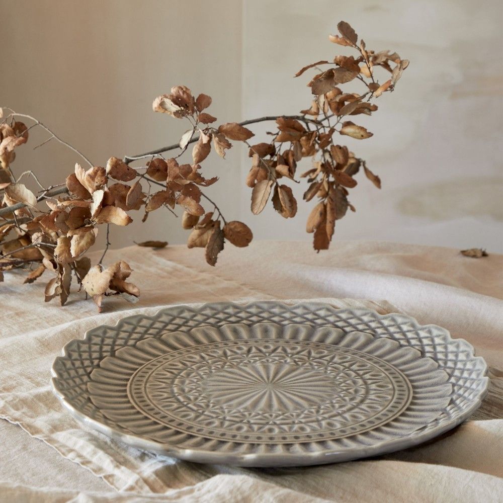 Cristal Round Platter - Grey