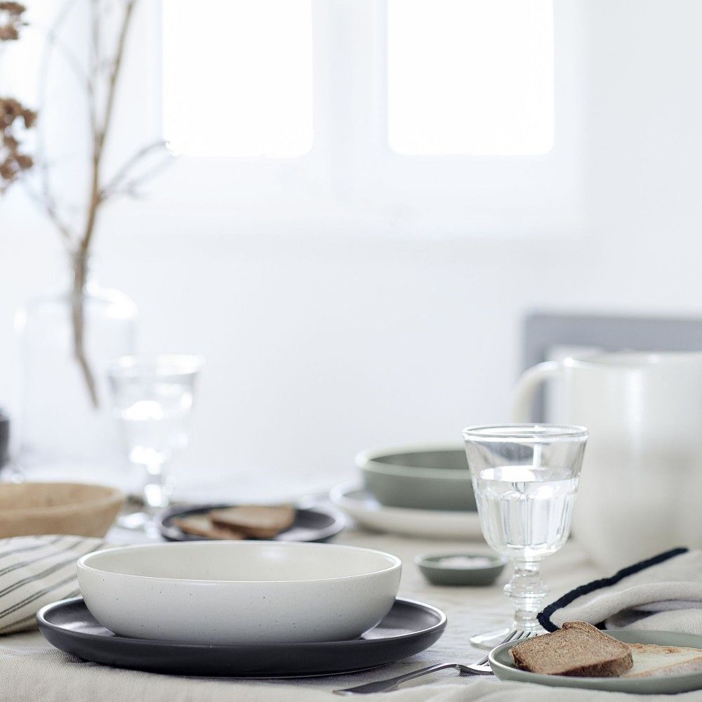 Pacifica 5pc Place Setting - Seed Grey