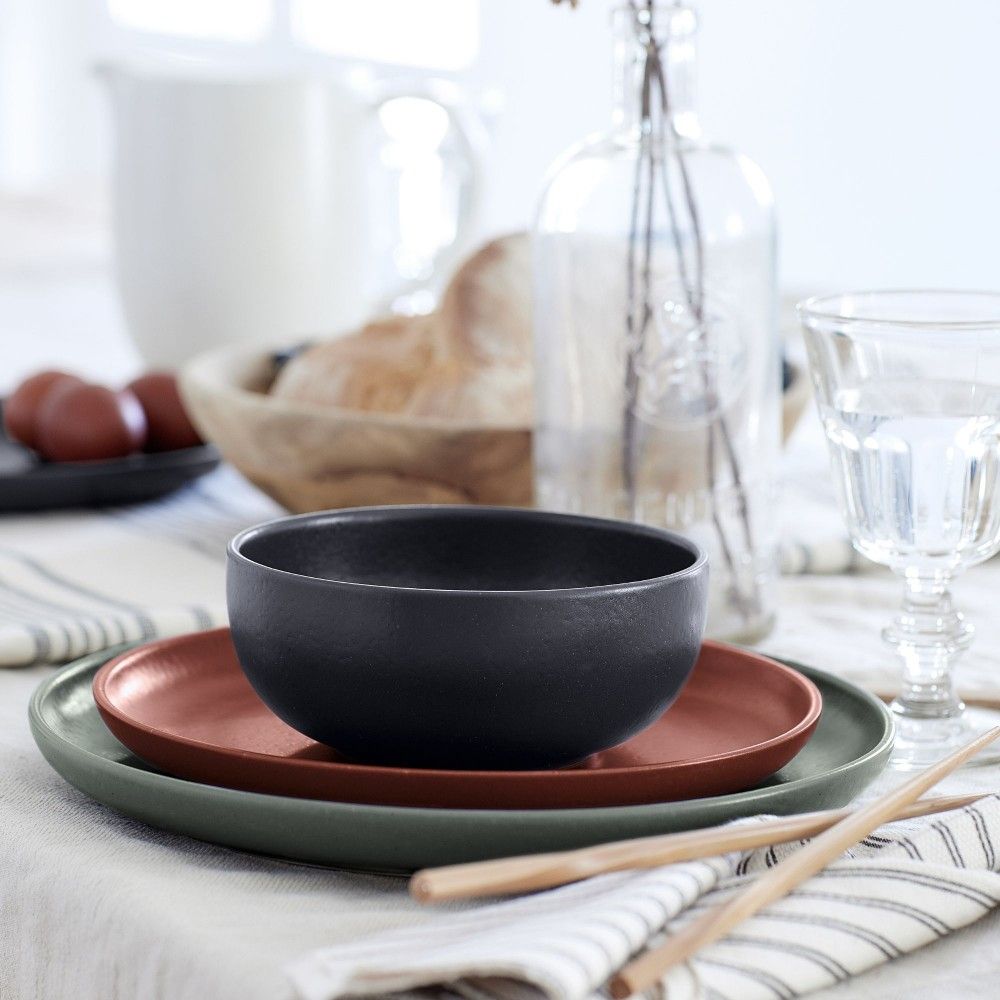Pacifica 5pc Place Setting - Seed Grey