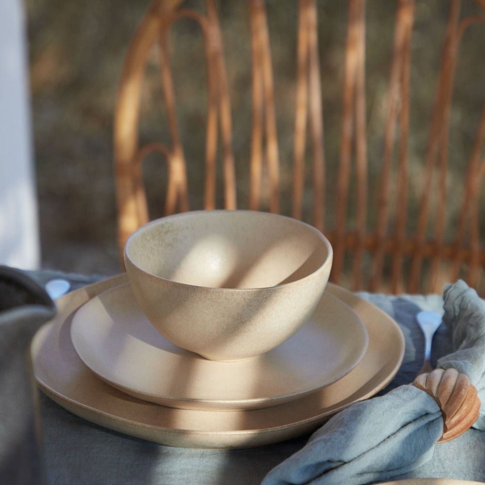 Livia Salad Plate Set - Champagne