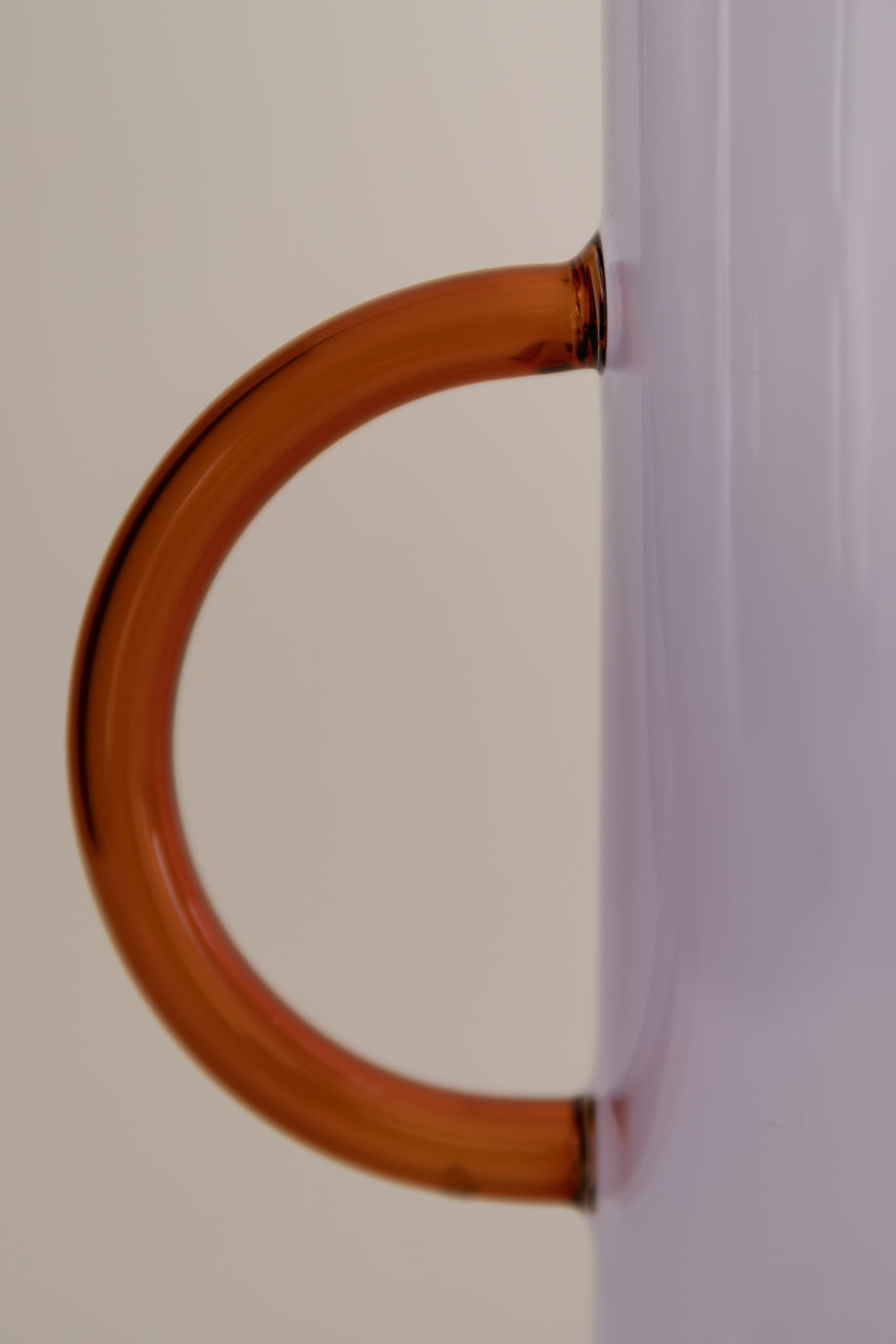 Handle Vase - Amber / Lilac