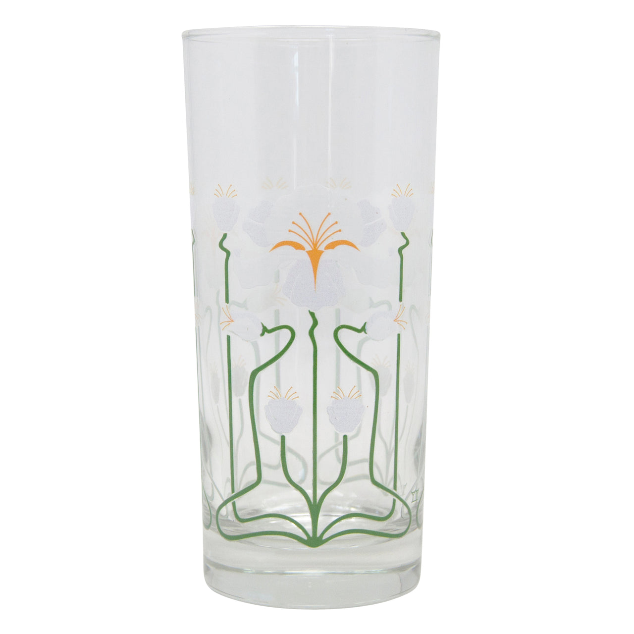 White Iris Collins Glass