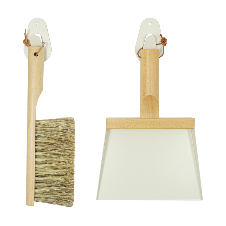 Mr. and Mrs. Clynk Dustpan & Natural Brush Gift Set
