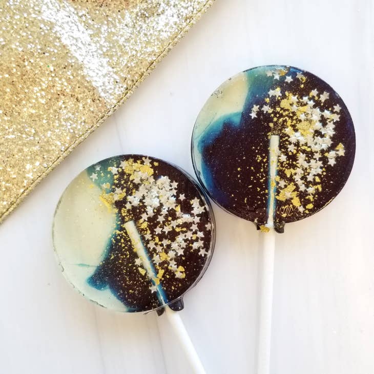 Navy Star Galaxy Lollipop - Blueberry