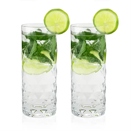 Raye Gem Crystal Highball Glasses