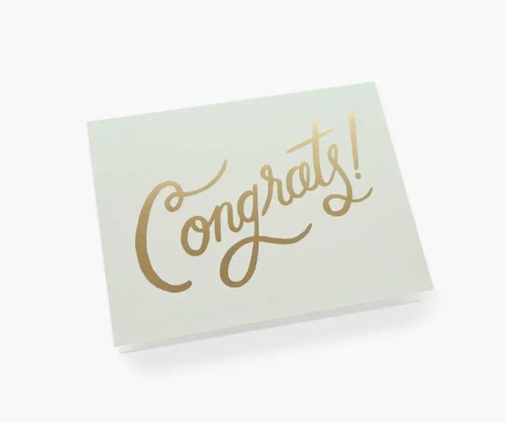 Rifle Paper Co Card - Timeless Congrats