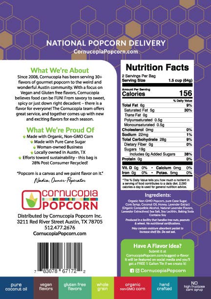 Honey Lavender Popcorn