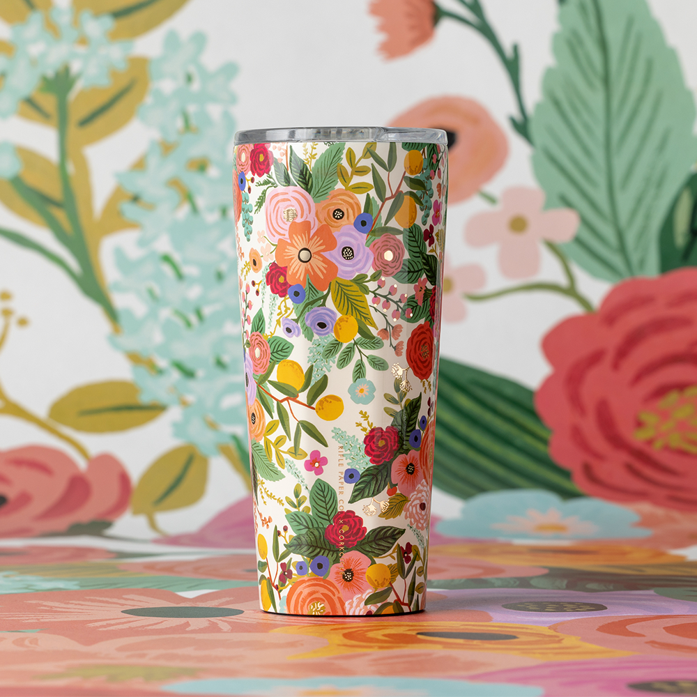 Rifle Paper Co x Corkcicle 24oz Tumbler - Garden Party