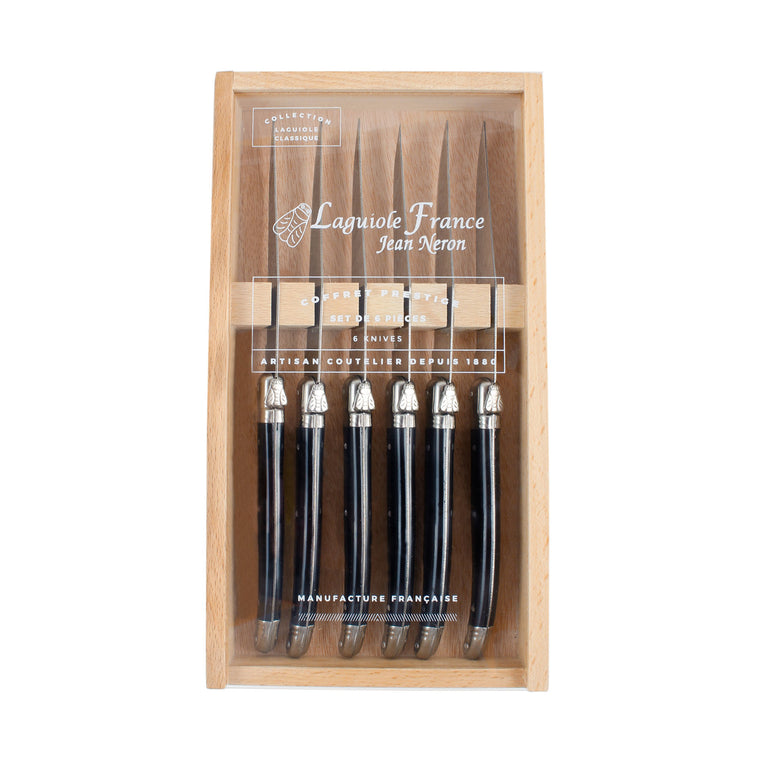 Laguiole Steak Knives - Black
